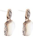 Carved Mother of Pearl Earrings