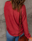 Aurora Patchwork Long Sleeve Top