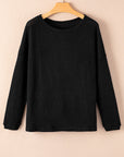 Avery Knit Drop Shoulder Long Sleeve Top