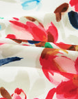 Floral Puff Short Sleeve Blouse
