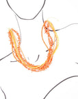 Celosia Coral Torsade Necklace
