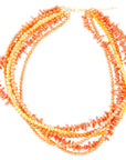 Celosia Coral Torsade Necklace