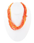 Celosia Coral Torsade Necklace
