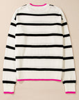 Avery Contrast Drop Shoulder Sweater