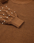 Evelyn Beaded Drop Shoulder Sweater