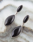 Champion Onyx and Sterling Silver Earrings
