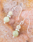 Chartruese Lemon Jade Drop Earrings