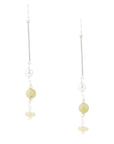 Chartruese Lemon Jade Linear Earrings