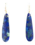 Cobalt Blue Lapis Long Earrings