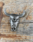 Turquoise Steer Head Concho W202L