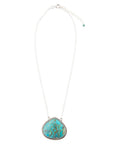 Corinth Blue Turquoise and Sterling Silver Pendant Necklace