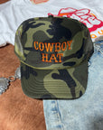 Cowboy Embroidered Trucker Hat