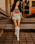 Cowboys and Coffee Cup Graphic Tee
