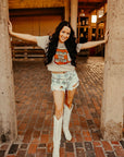 Cowboys and Coffee Cup Graphic Tee