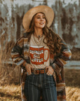 Cowboys and Coffee Cup Graphic Tee