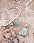 Credence Genuine Turquoise Pendant Necklace