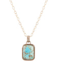 Credence Genuine Turquoise Pendant Necklace