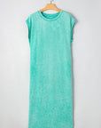 Eloise Mineral Wash Pocketed T-shirt Long Dress
