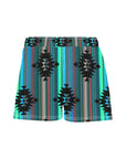 Women's Turquoise Aztec Beach Board Shorts