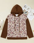 Scarlett Print Knit Patchwork Hoodie