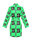 Neon Yeehaw Women's Belted Satin Feel Dressing Lounge Robe