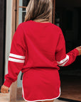 Varsity Stripe Pullover and Mini Skirt Set