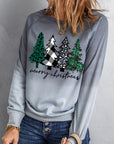 Ella Color Print Graphic Sweatshirt