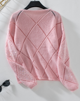 Amelia Pattern Sequin Detail Sweater