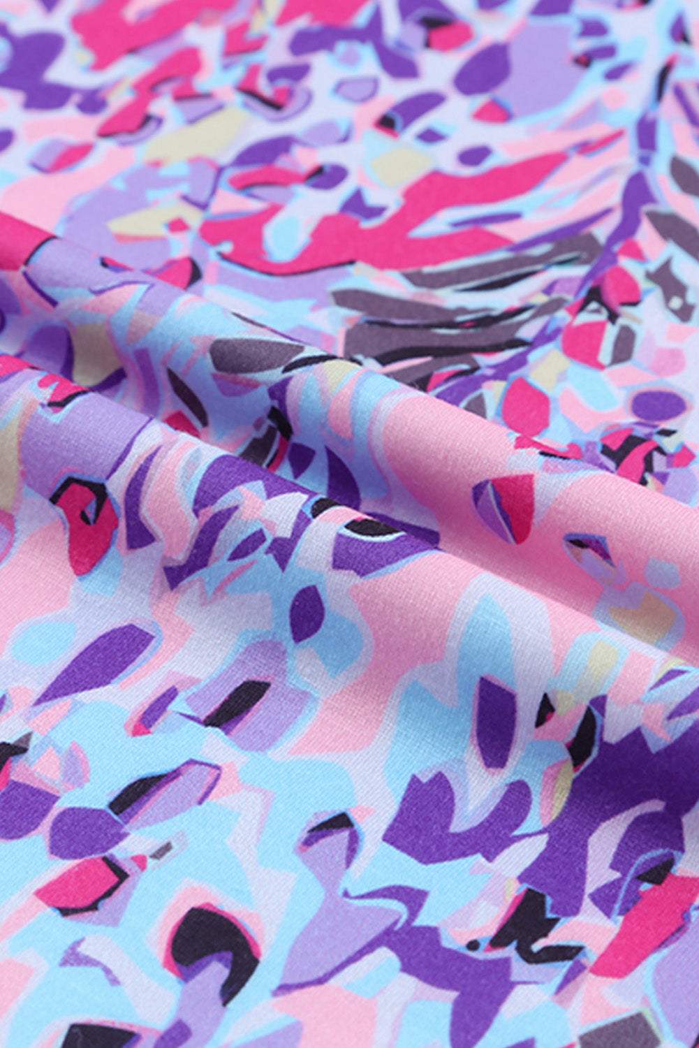 Floral Short Sleeve V-Neck Tee