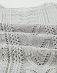 Scarlett Lace Pointelle Knit Sweater