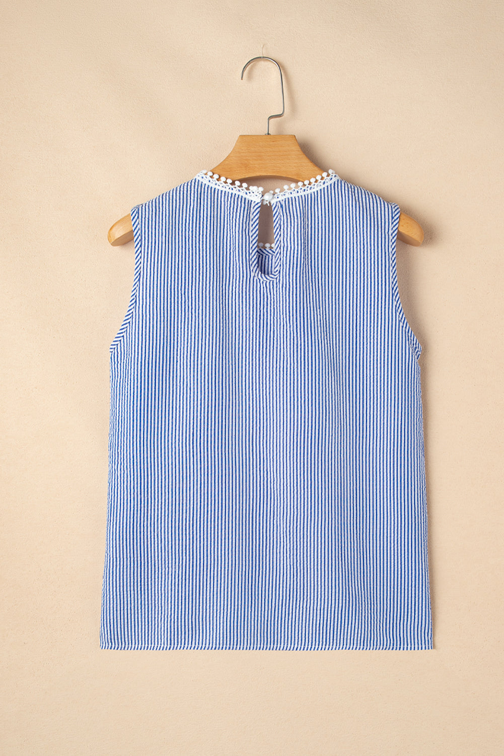 Stripe Lace Patchwork Tank Top