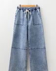 Abigail Drawstring Elastic Waistband Jeans