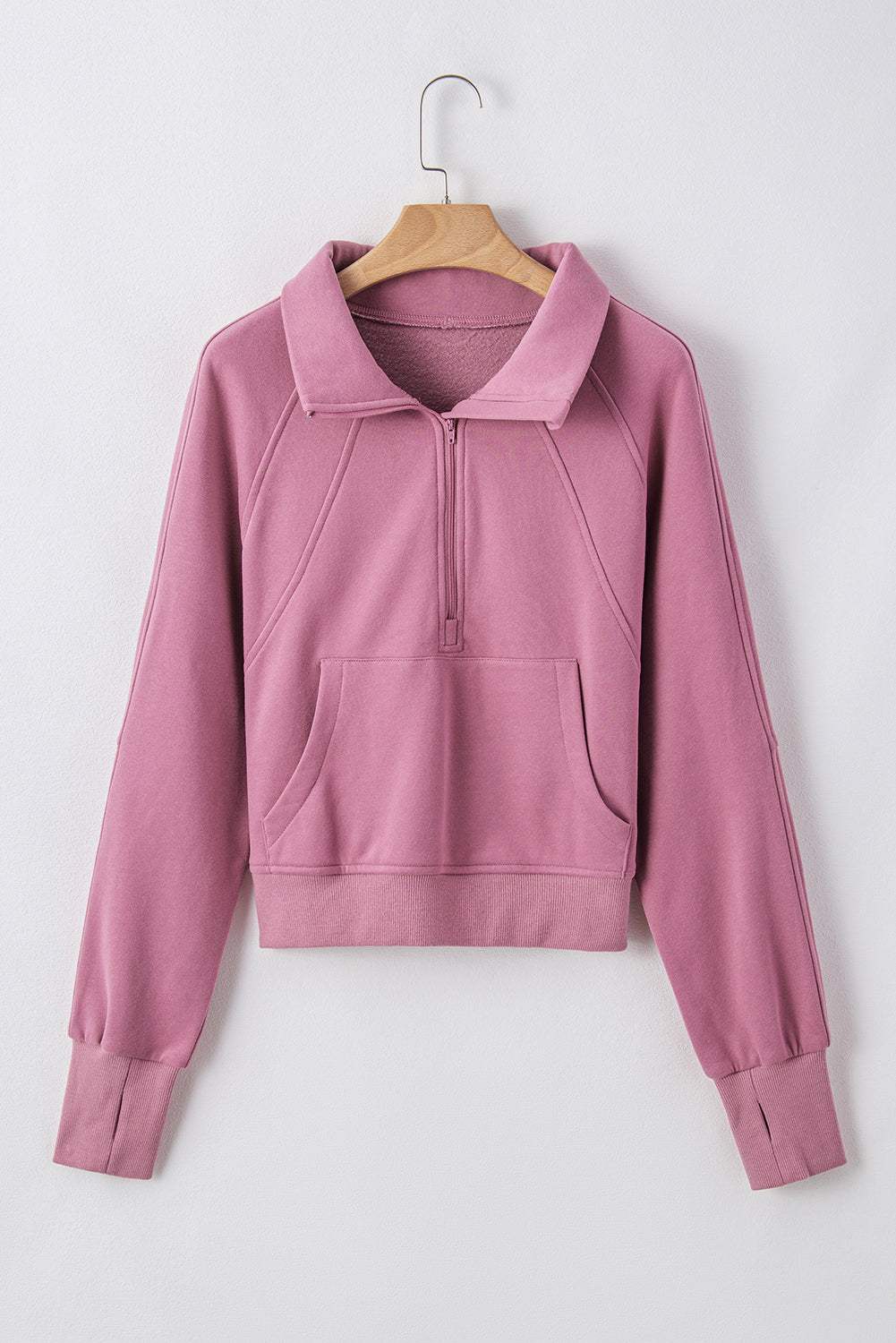 Fleece Lined Zip-Up Sweatshirt