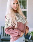 Leopard Animal Print Patchwork PLUS Top