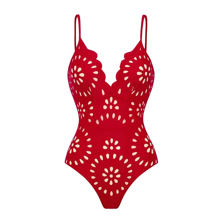 Mexican Resort Swimsuit and Skirt Set