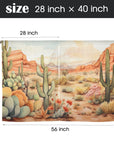 Watercolor Desert Curtains 28"x40" (2-Piece) Made in America