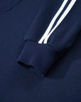 Varsity Stripe Crewneck Pullover and Sweatpants Set