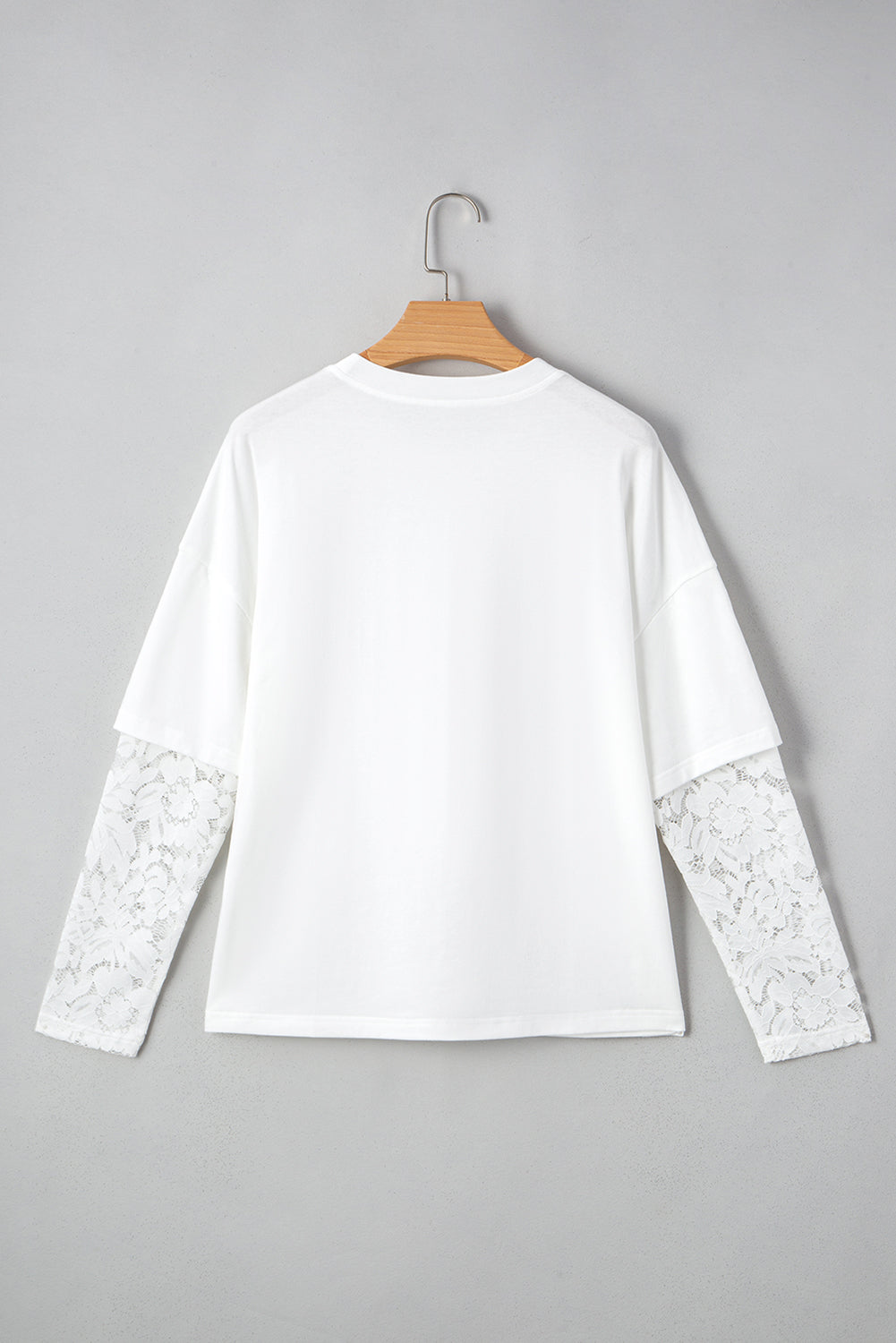 Lace Patchwork Long Sleeve Tee