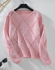 Amelia Pattern Sequin Detail Sweater