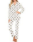 Cactus and Highland Cow Women's Western Pajama Set