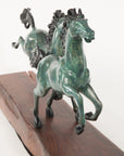 Arabian Horses Galloping Western Equestrian Art Bronze Limited Edtion Sculpture