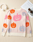 Halloween Pumpkin Crewneck Sweater