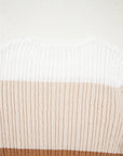 Madison Colorblock Cable Knit Sweater