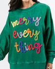 Merry Little Thing Ribbed Corduroy Long Sleeve Sweatshirt