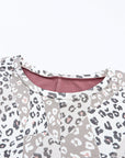 Leopard Animal Print Patchwork PLUS Top