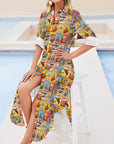 Vintage Rodeo Poster Western Duster Dress