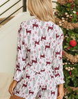 Abigail Christmas Deer Printed Shirt