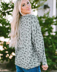 Evelyn Print Stitching Loose Long Sleeve Top