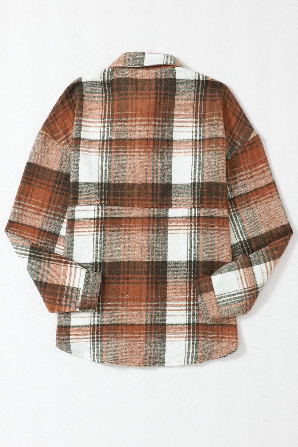 Plaid Flap Pocket Shacket