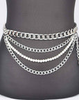 Layered Chain and Pearl Belt